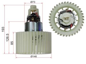 00e0b2944e Мотор отопителя салона (Левый руль) Audi A6 94-97 / 100 91-95 / S6 94-97