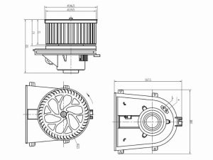 4d28c89fe0 Мотор отопителя салона (Левый руль) Audi A3 96-03 / Skoda Octavia 96-13 / Volkswagen Golf 97-16 / Jetta 98-10 / Polo 94-09 / Audi S3 96-03 / TT 98-06 / SEAT Arosa 97-04 / Ibiza 02-08 / Leon 98-03 / Volkswagen Beetle 97-10 / Bora 98-05 / Lupo 98-05