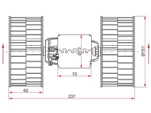 4ffedc54c0 Мотор отопителя салона (Левый руль) BMW 5-Series 88-96 / 7-Series 86-94 / 8-Series 89-99