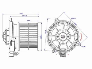 Мотор отопителя салона (Левый руль) Ford Fiesta 02-08 / Fusion 02-12