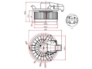 Мотор отопителя салона Toyota Hiace 19- / Camry UAE/USA 17-24